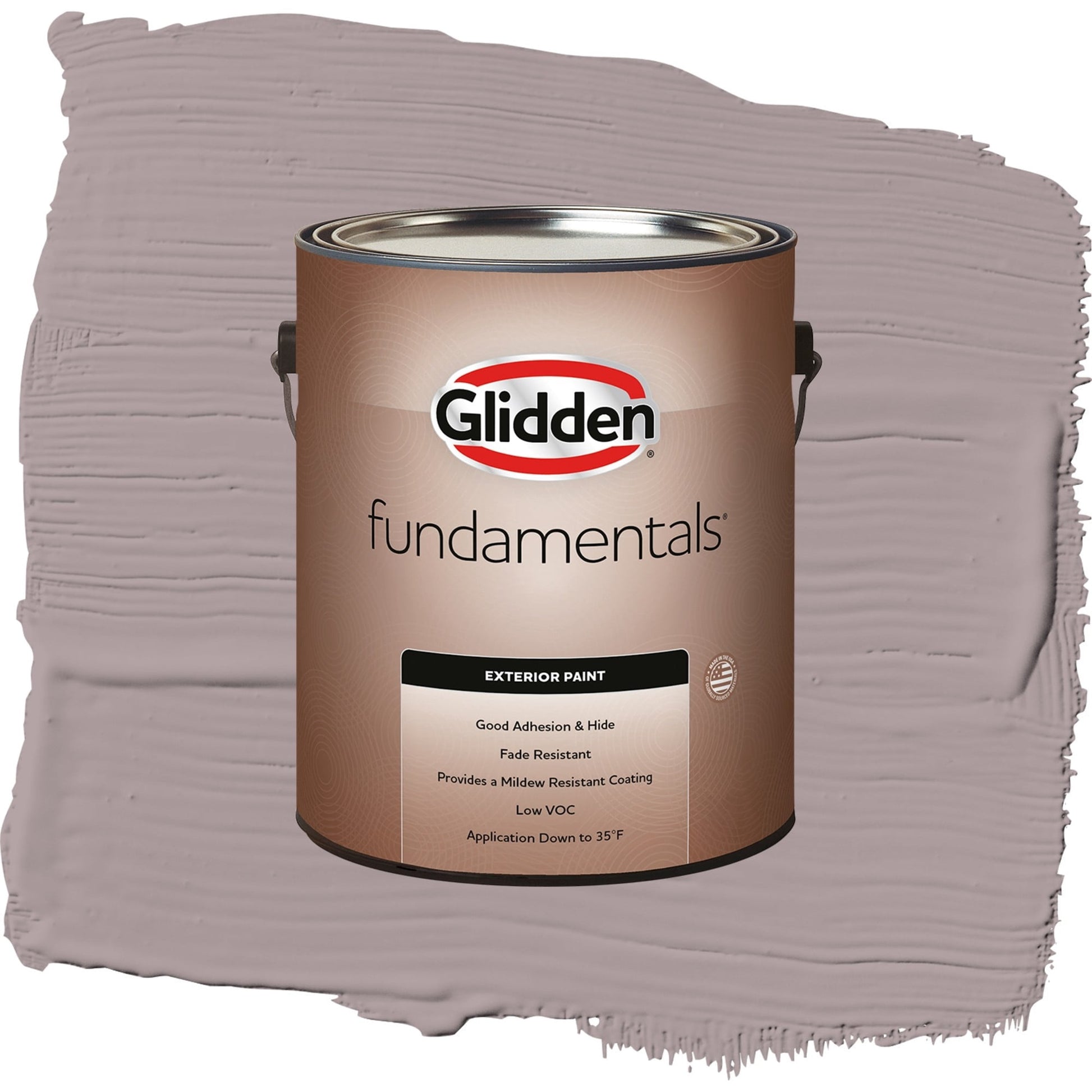 Glidden Fundamentals Coffee Custard / Purple, Satin Exterior Paint, 1 Gallon