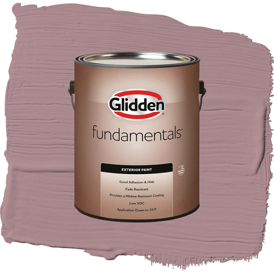 Glidden Fundamentals Coffee Rose / Purple, Semi-Gloss Exterior Paint, 1 Gallon