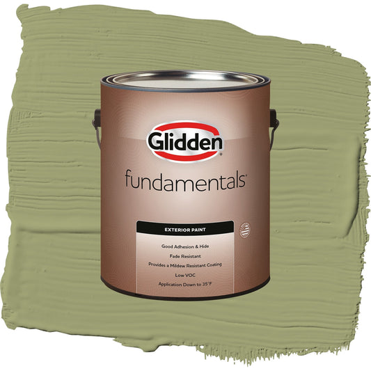 Glidden Fundamentals Dill / Green, Semi-Gloss Exterior Paint, 1 Gallon