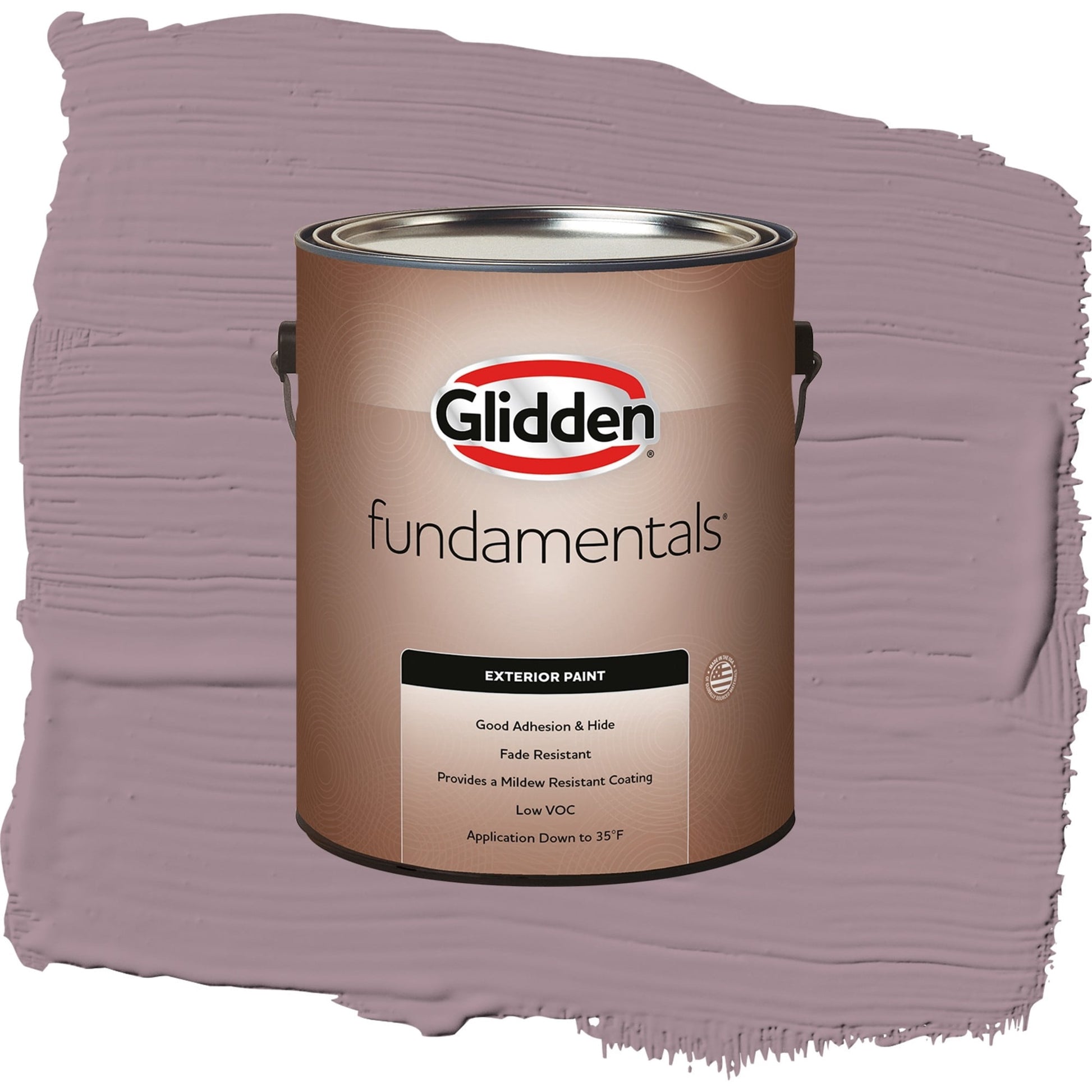 Glidden Fundamentals Gothic Amethyst / Purple, Semi-Gloss Exterior Paint, 1 Gallon
