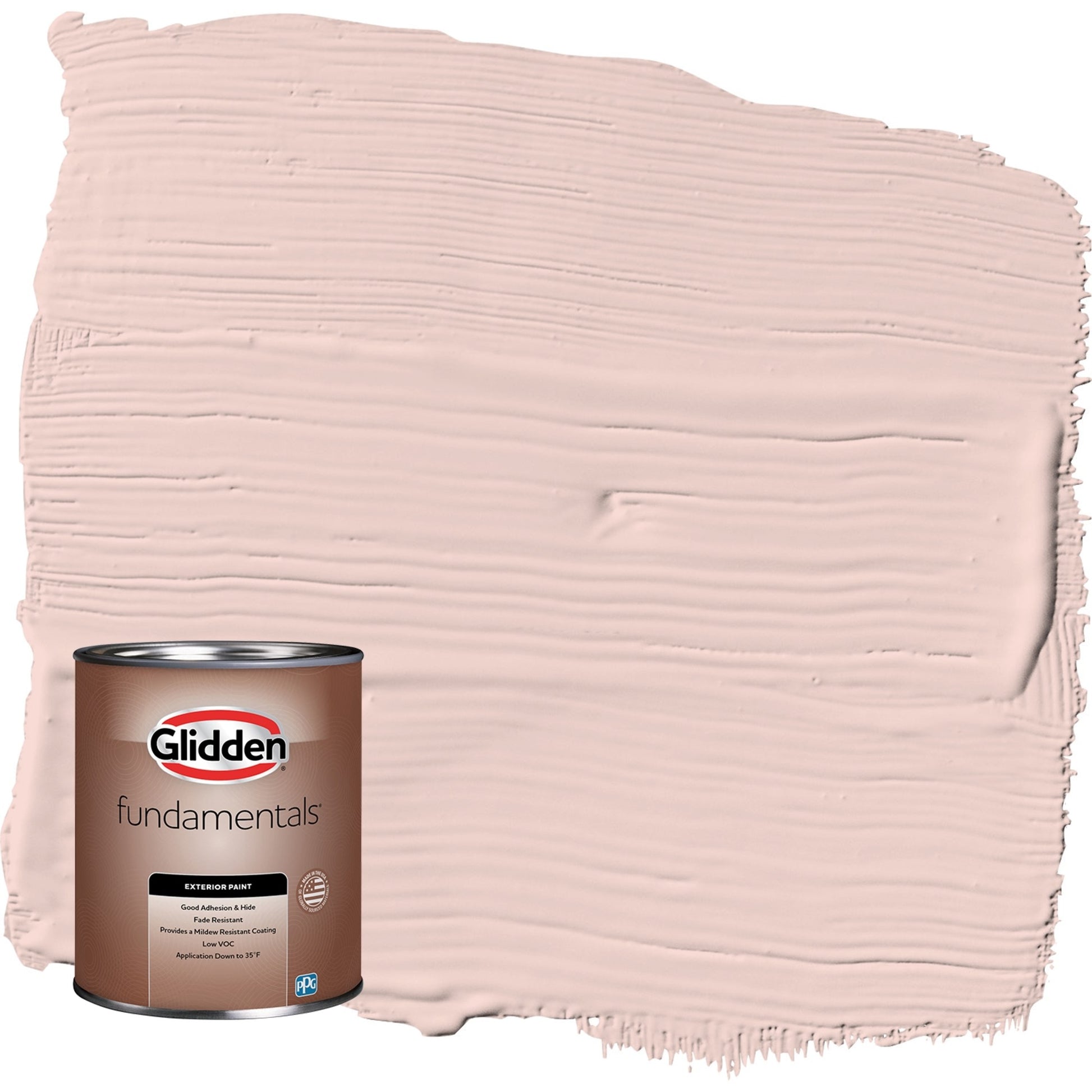 Glidden Fundamentals Honeysweet / Orange Semi-Gloss Exterior Paint, 1 Quart