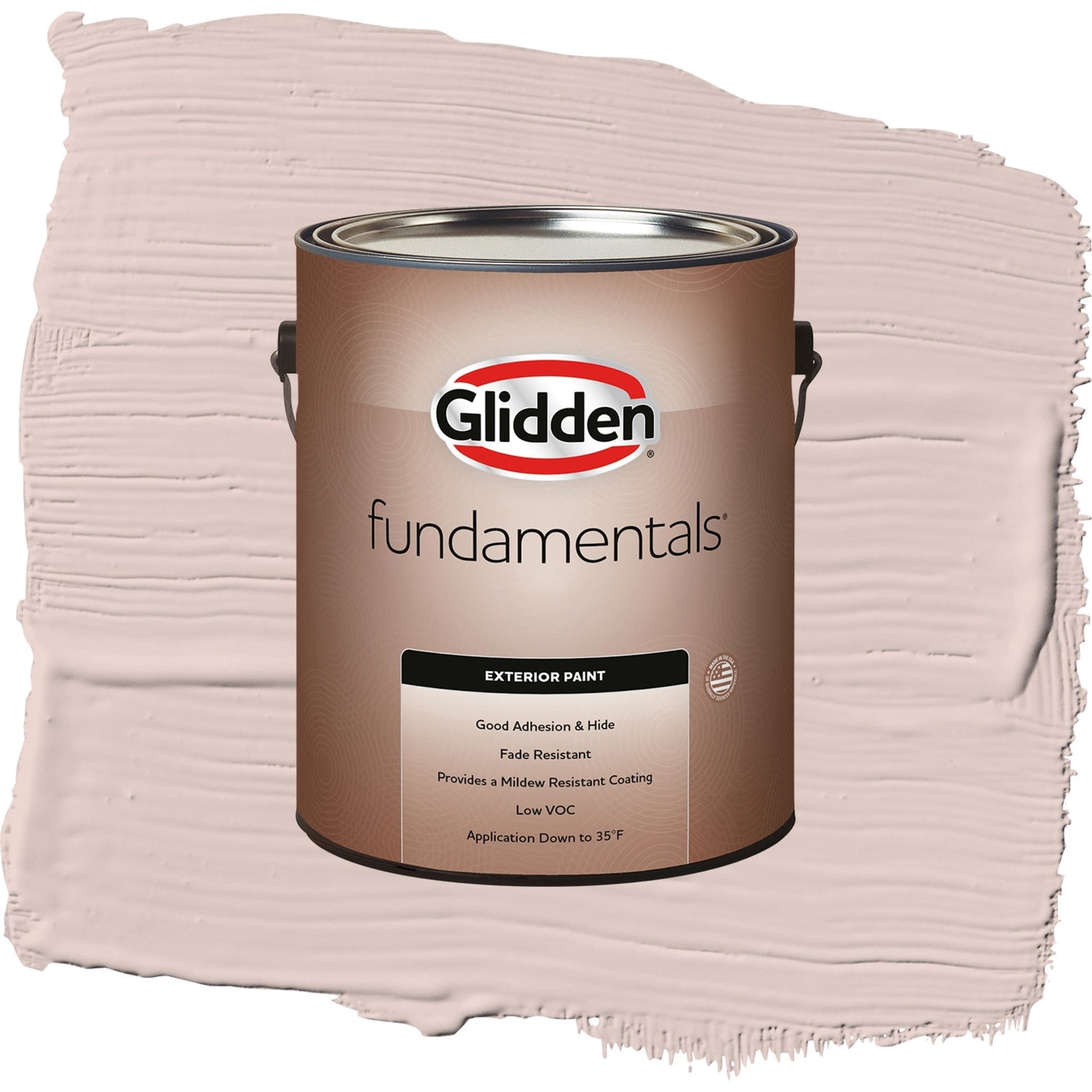 Glidden Fundamentals Kangaroo Paw / Pink, Satin Exterior Paint, 1 Gallon