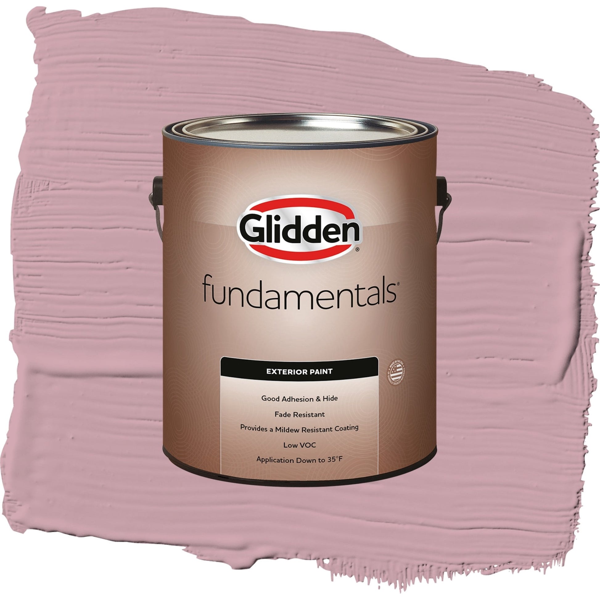 Glidden Fundamentals Lighthearted Rose / Purple, Semi-Gloss Exterior Paint, 1 Gallon