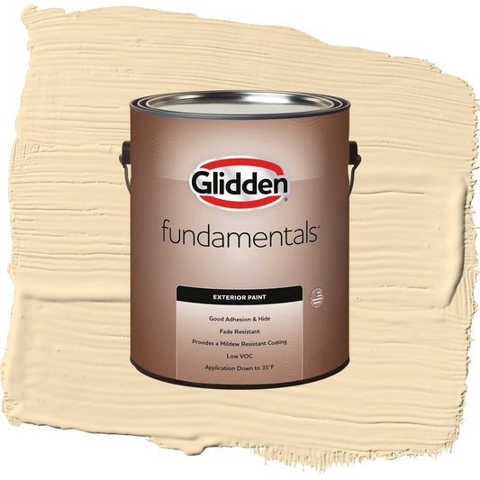 Glidden Fundamentals Limitless / Yellow, Satin Exterior Paint, 1 Gallon