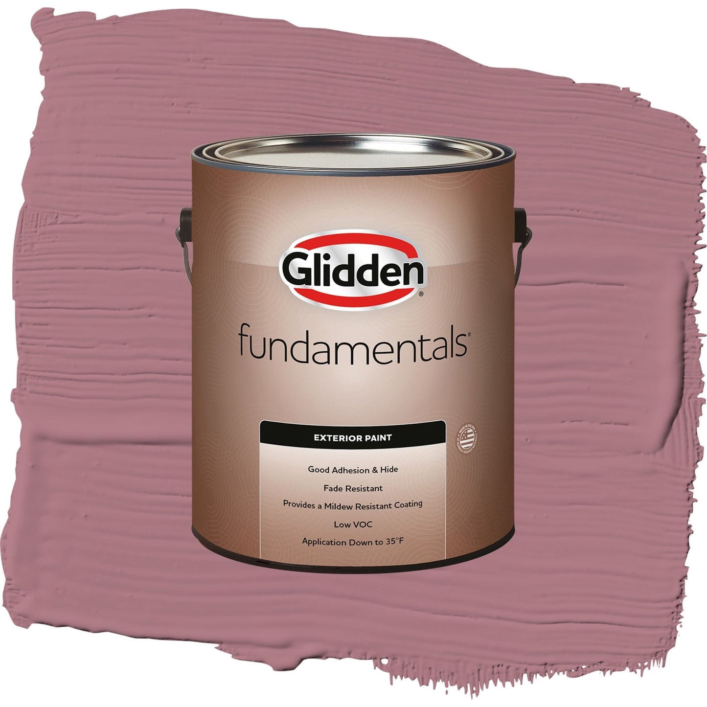 Glidden Fundamentals Mauve Madness / Purple, Semi-Gloss Exterior Paint, 1 Gallon