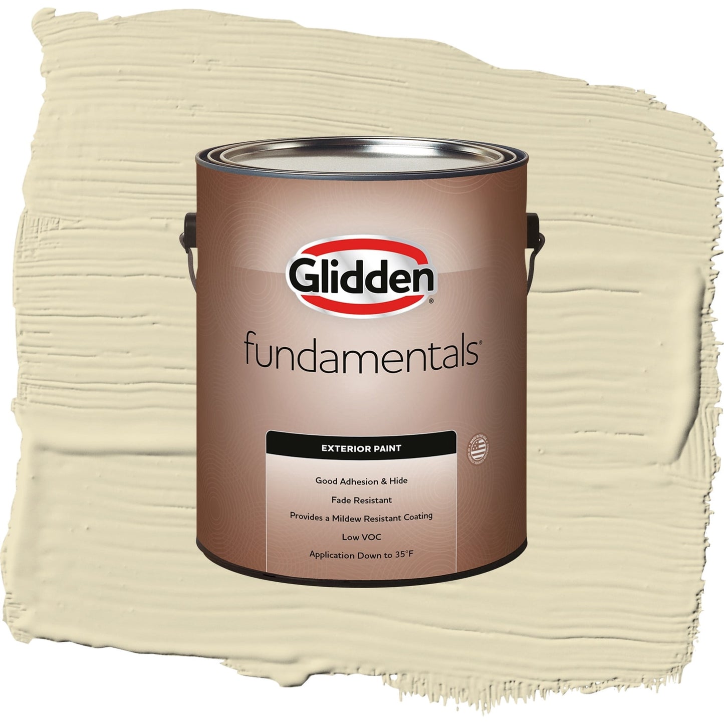 Glidden Fundamentals Namaste / Green, Semi-Gloss Exterior Paint, 1 Gallon
