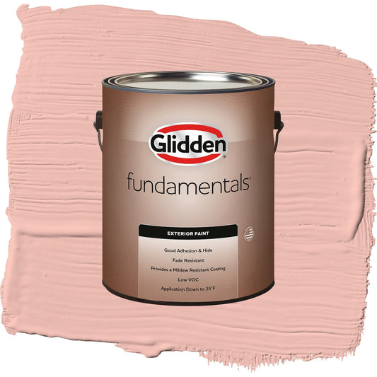 Glidden Fundamentals Peach Beige / Red, Flat Exterior Paint, 1 Gallon