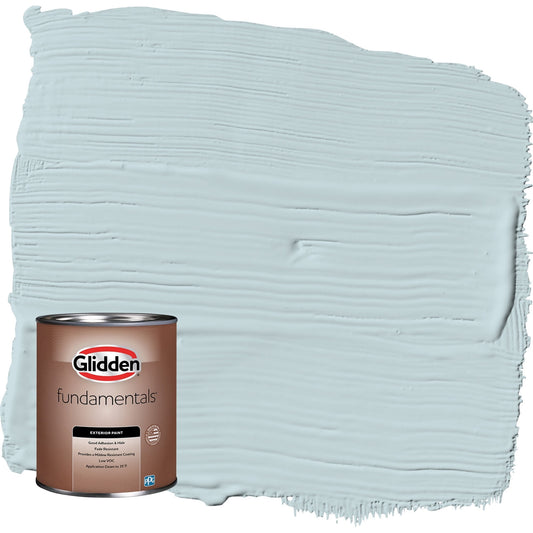 Glidden Fundamentals Pintura Exterior Plana Cielo Escandinavo/azul, 1 Cuarto