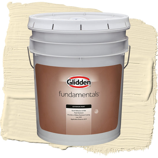 Glidden Fundamentals Soleil / Yellow, Semi-Gloss Exterior Paint, 5 Gallon