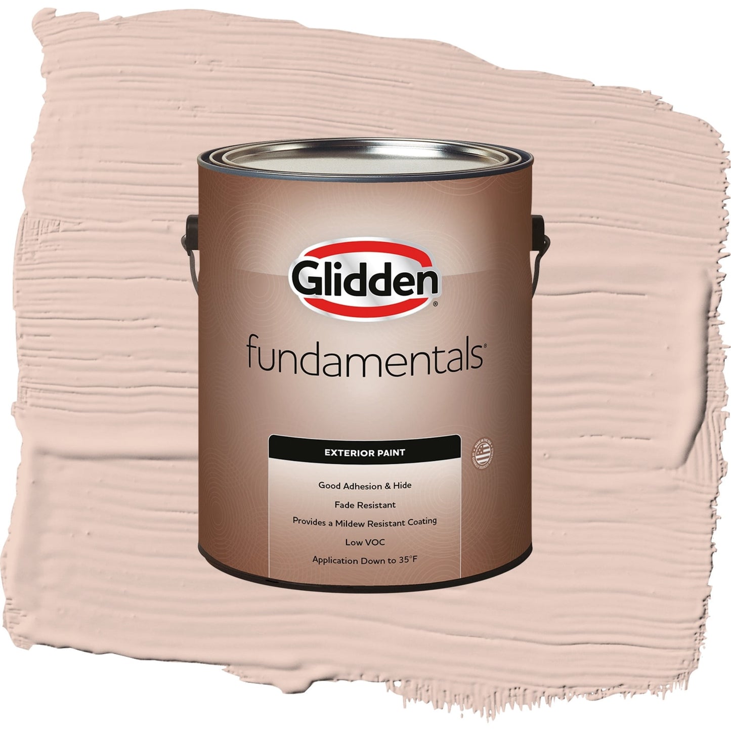 Glidden Fundamentals Sultan Sand / Orange, Semi-Gloss Exterior Paint, 1 Gallon