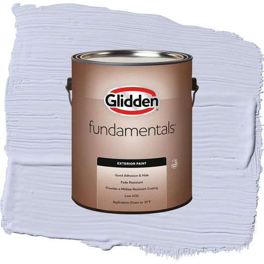 Glidden Fundamentals Sweet Emily / Purple, Semi-Gloss Exterior Paint, 1 Gallon