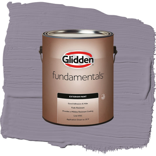 Glidden Fundamentals Tin Lizzie / Purple, Flat Exterior Paint, 1 Gallon