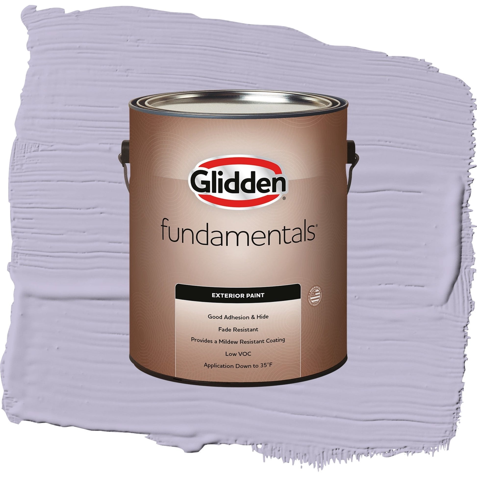 Glidden Fundamentals Wild Lilac / Purple, Flat Exterior Paint, 1 Gallon