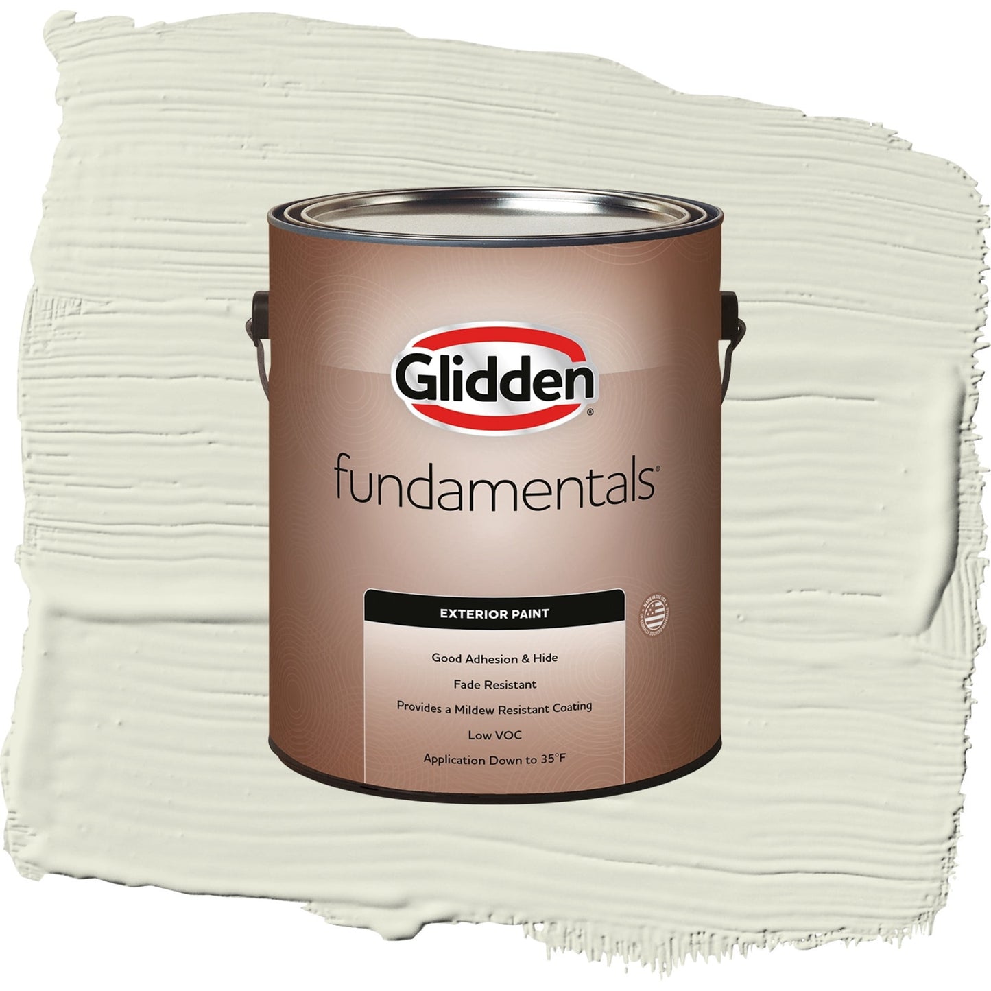 Glidden Fundamentals Wild Wheat / Green, Semi-Gloss Exterior Paint, 1 Gallon