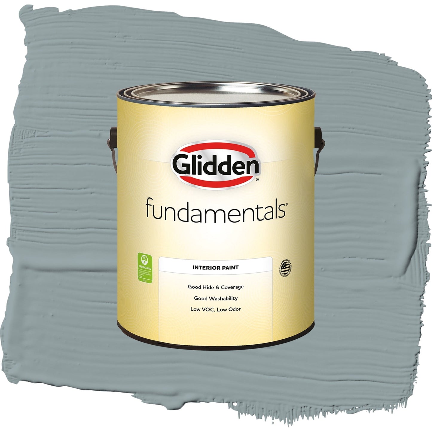 Glidden Fundamentals After the Storm / Gray, Eggshell Interior Paint, 1 Gallon