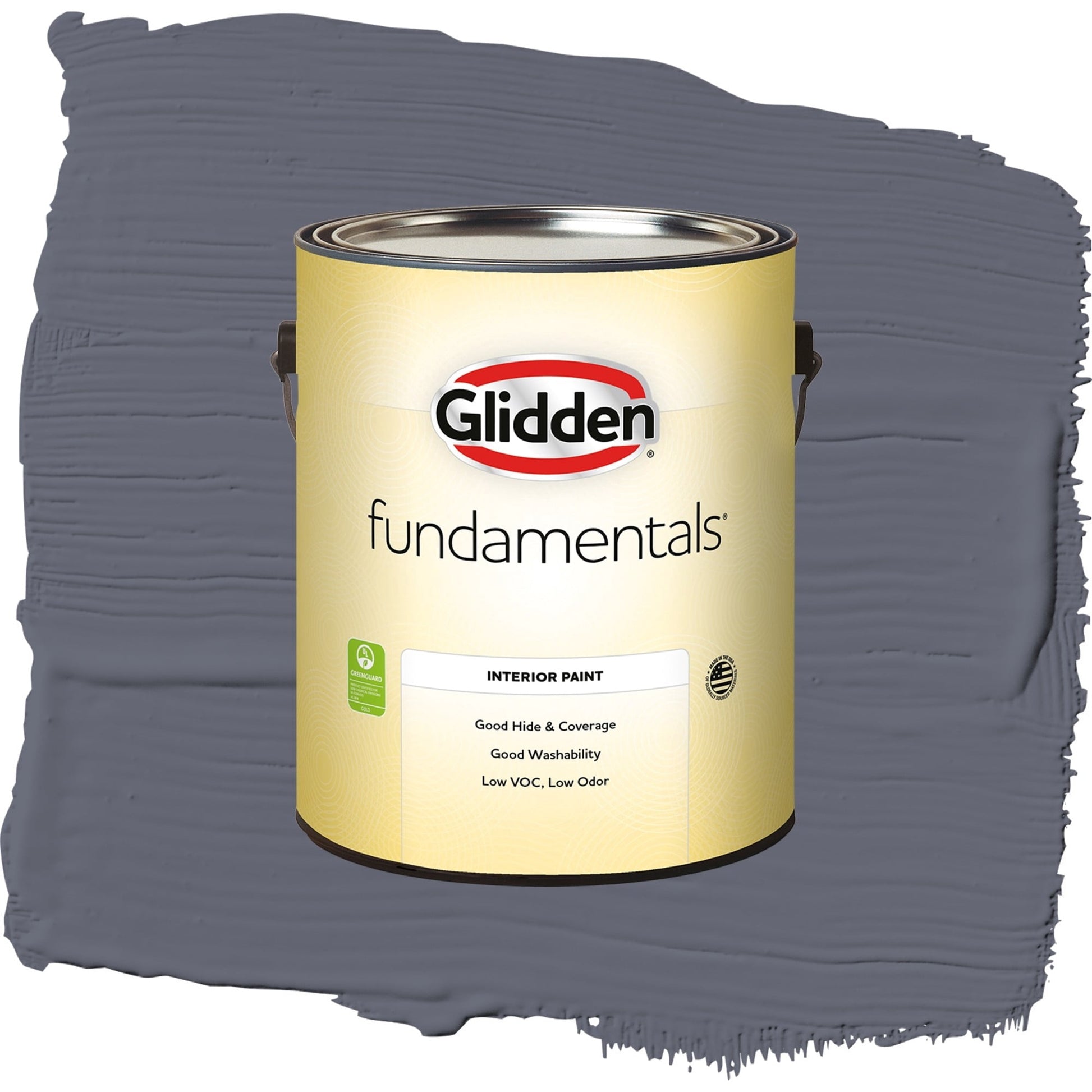 Glidden Fundamentals Alley Cat / Purple, Semi-Gloss Interior Paint, 1 Gallon