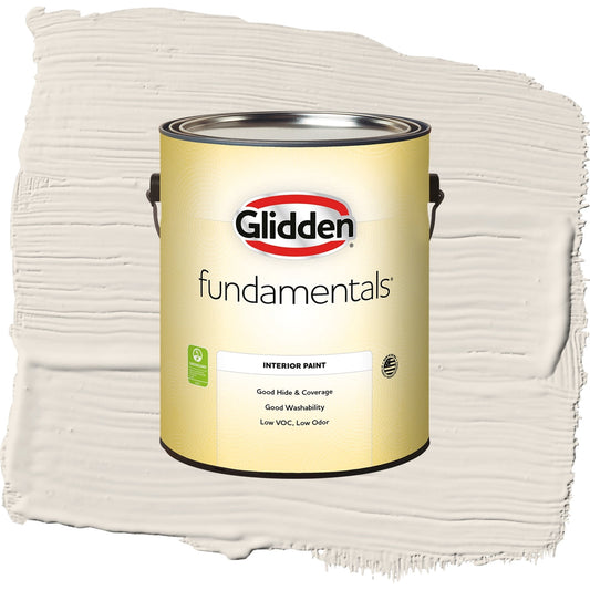 Glidden Fundamentals Ash / White Eggshell Interior Paint, 1 Gallon