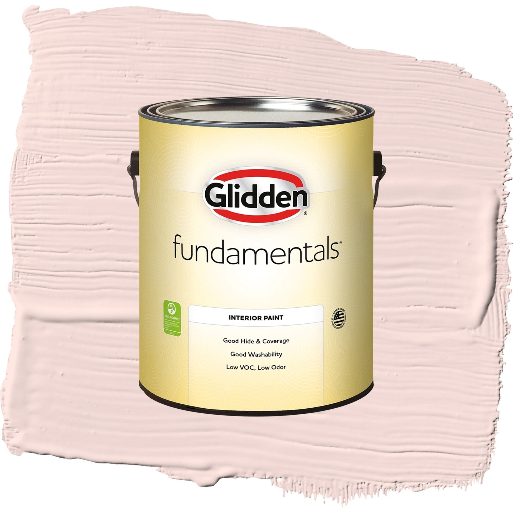 Glidden Fundamentals Ballet Slipper / Pink, Semi-Gloss Interior Paint, 1 Gallon
