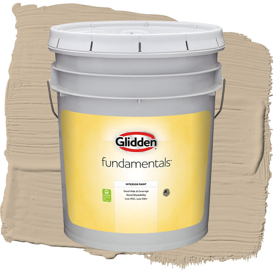 Glidden Fundamentals Best Beige / Beige, Eggshell Interior Paint, 5 Gallon