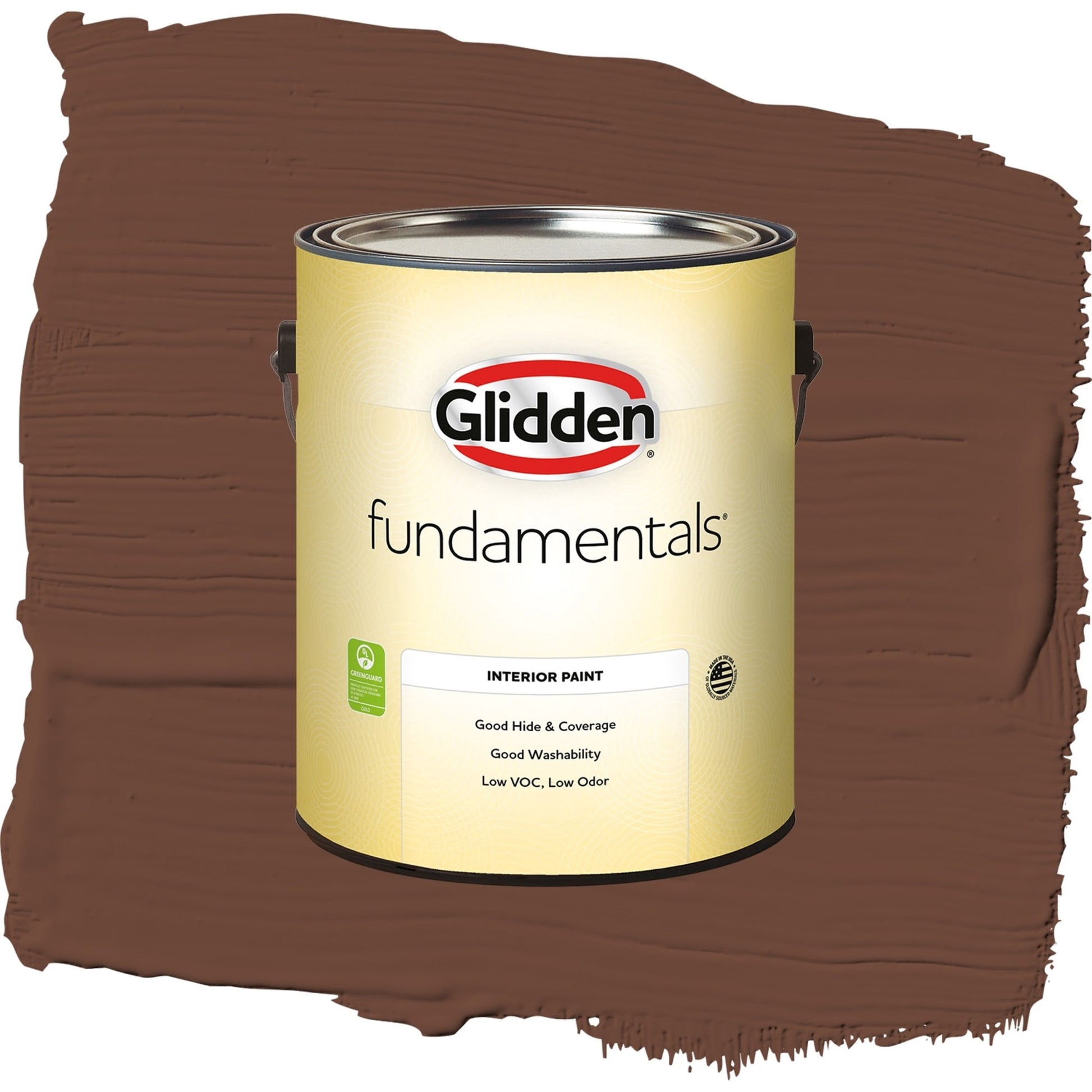 Glidden Fundamentals Bird House Brown / Brown, Semi-Gloss Interior Paint, 1 Gallon