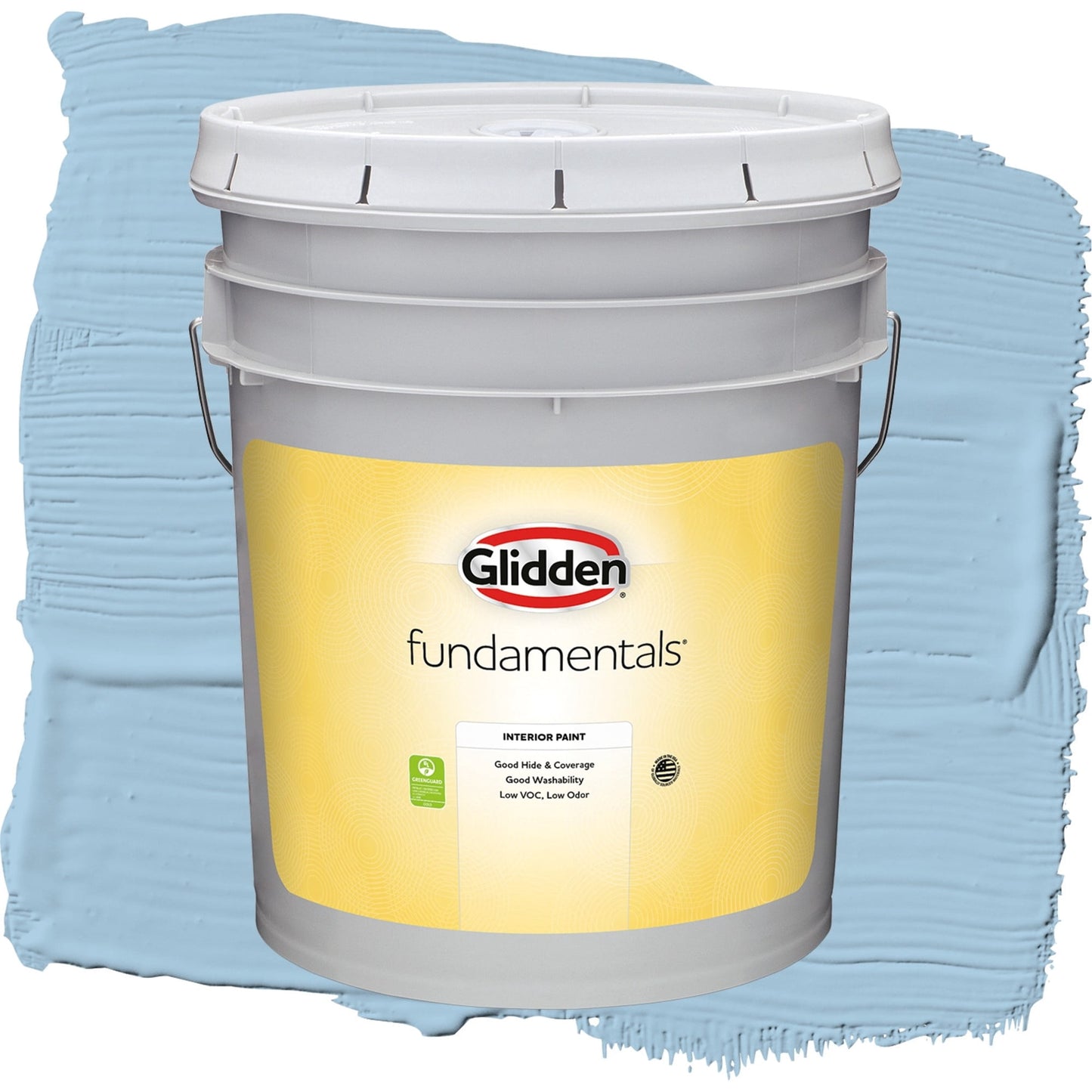 Glidden Fundamentals Blue Bows / Blue, Flat Interior Paint, 5 Gallon