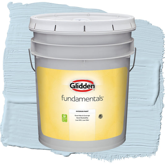 Glidden Fundamentals Blue Pearl / Blue, Eggshell Interior Paint, 5 Gallon