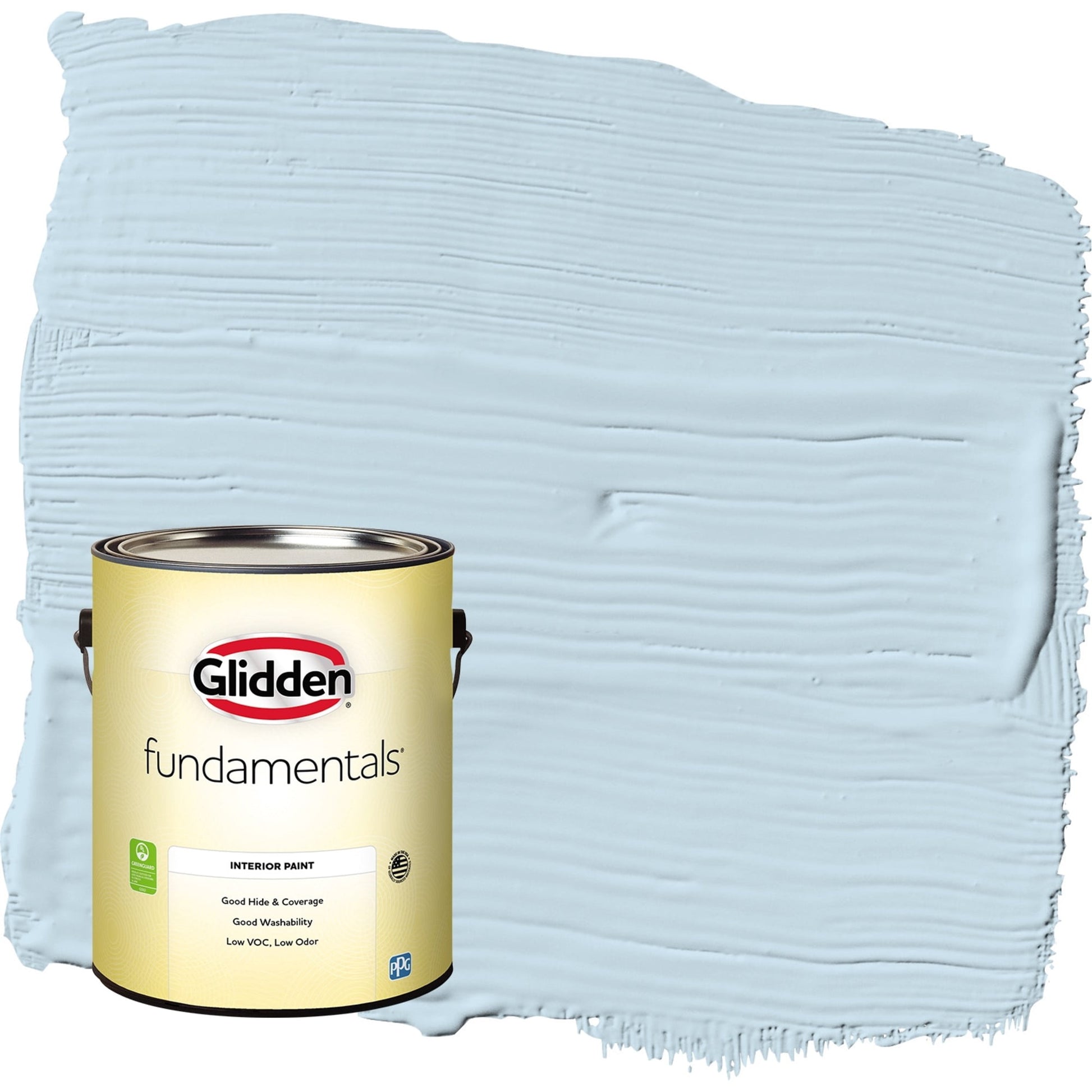 Glidden Fundamentals Blue Pearl / Blue Flat Interior Paint, 1 Gallon
