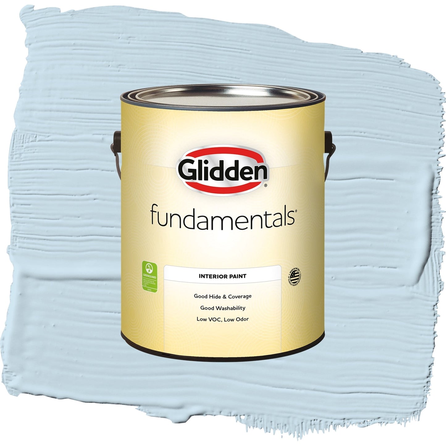 Glidden Fundamentals Blue Pearl / Blue, Semi-Gloss Interior Paint, 1 Gallon