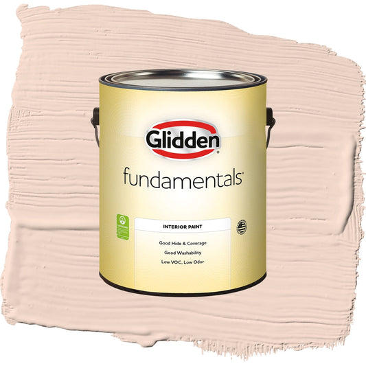 Glidden Fundamentals Blush Beige / Orange, Semi-Gloss Interior Paint, 1 Gallon