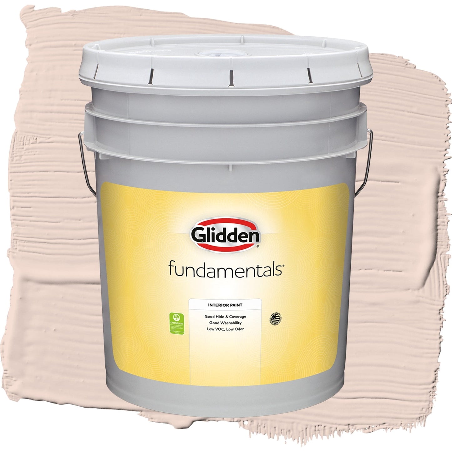 Glidden Fundamentals Boardwalk / Orange, Flat Interior Paint, 5 Gallon