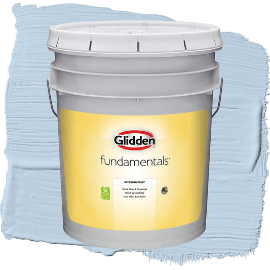 Glidden Fundamentals C'est La Vie / Blue, Flat Interior Paint, 5 Gallon