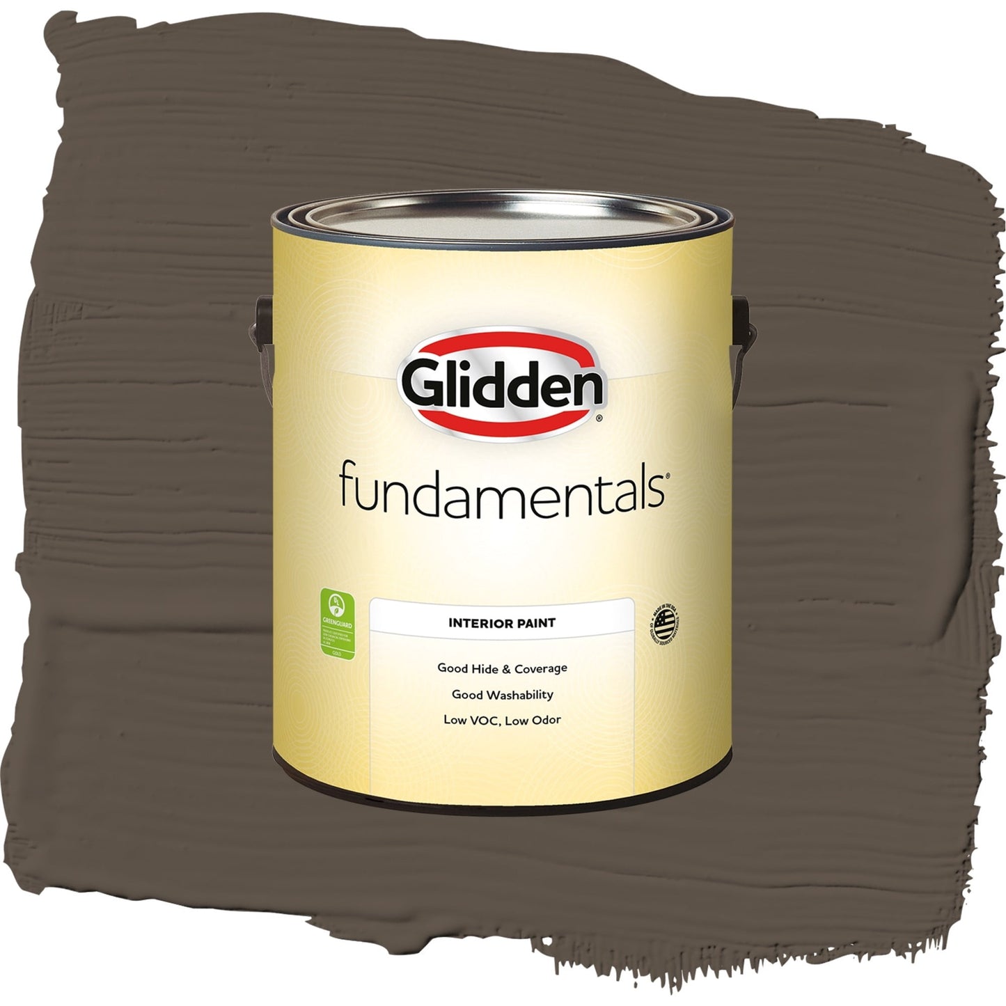 Glidden Fundamentals Cabin Fever / Brown, Eggshell Interior Paint, 1 Gallon