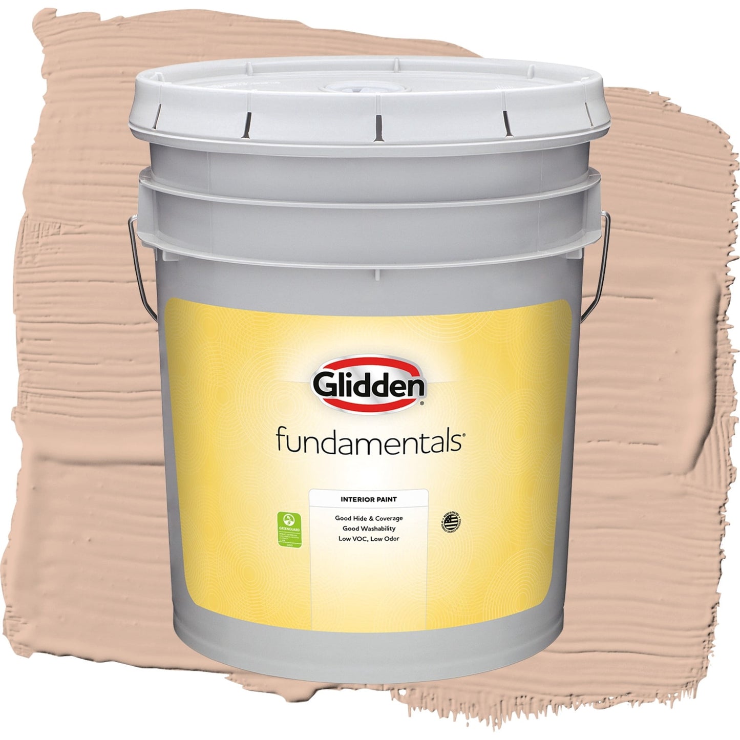 Glidden Fundamentals Cinnamon Ice / Orange, Flat Interior Paint, 5 Gallon