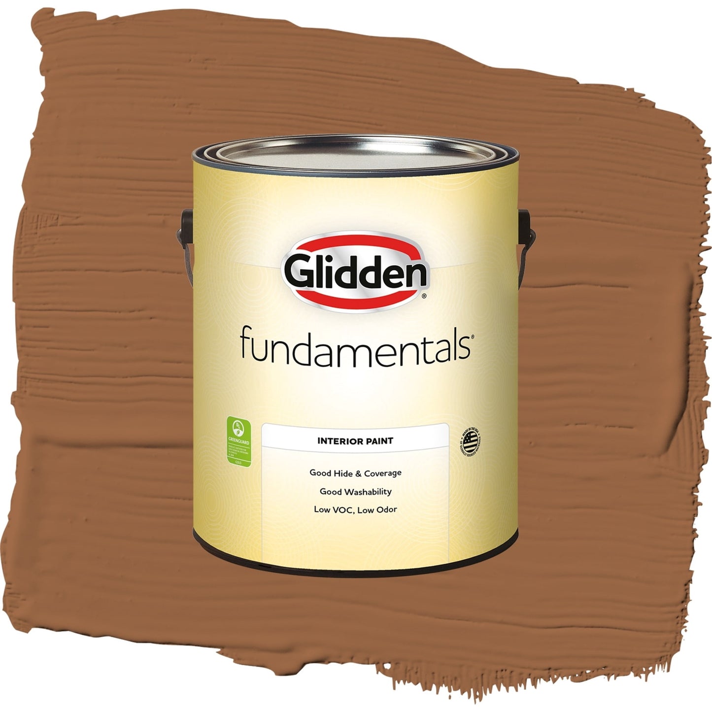 Glidden Fundamentals Cinnamon Stick / Orange, Semi-Gloss Interior Paint, 1 Gallon