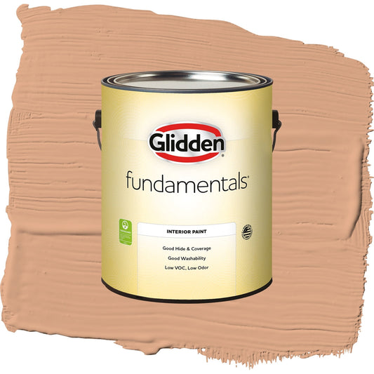 Glidden Fundamentals Clay Fire / Orange, Eggshell Interior Paint, 1 Gallon