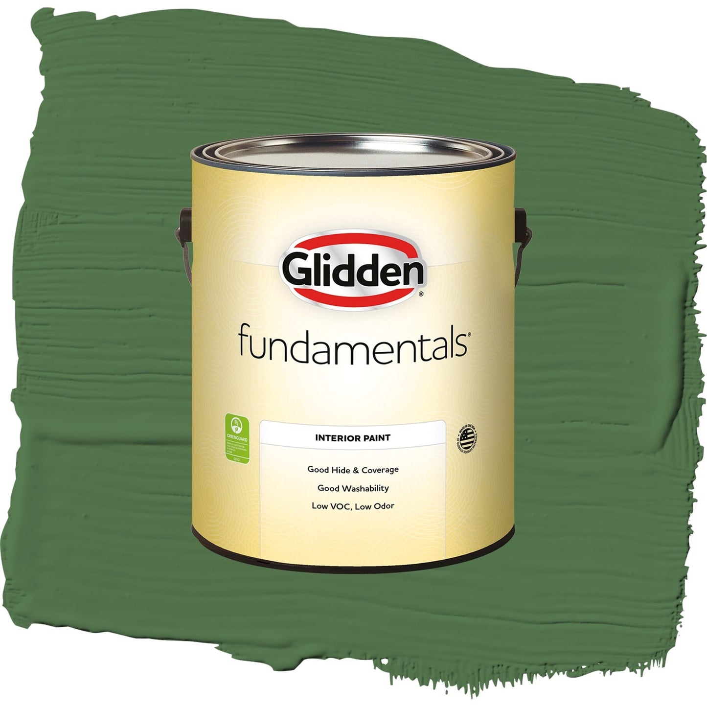 Glidden Fundamentals Clover Leaf / Green, Semi-Gloss Interior Paint, 1 Gallon
