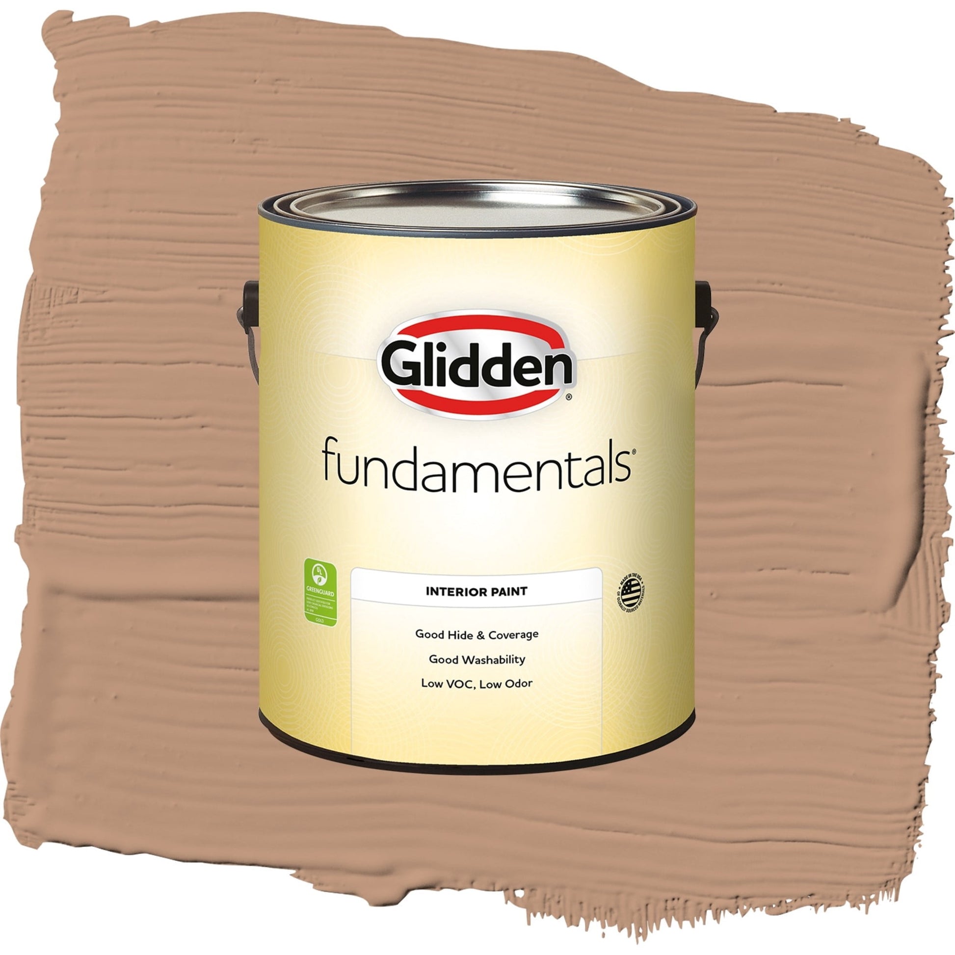 Glidden Fundamentals Cool Clay / Beige, Semi-Gloss Interior Paint, 1 Gallon