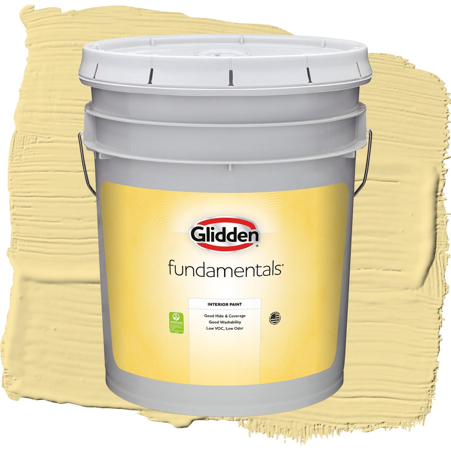 Glidden Fundamentals Demeter / Yellow, Eggshell Interior Paint, 5 Gallon