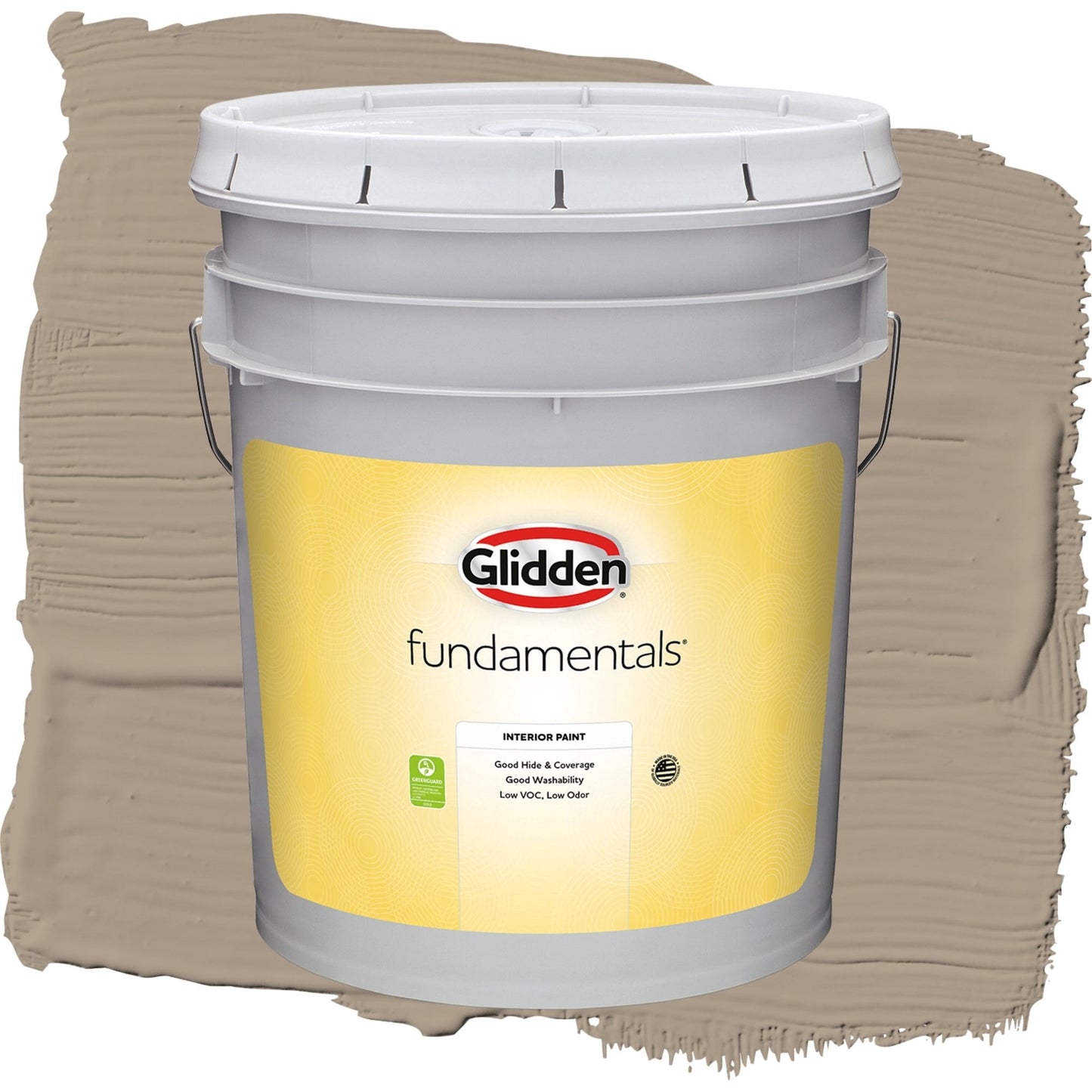 Glidden Fundamentals Diversion / Gray, Eggshell Interior Paint, 5 Gallon