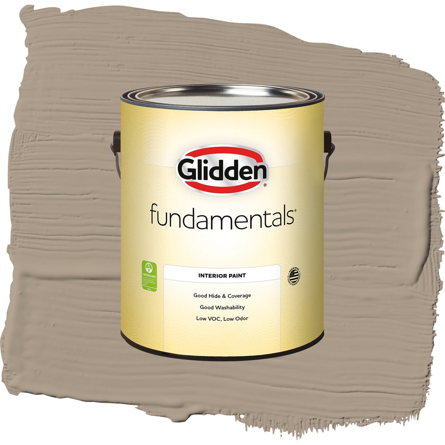 Glidden Fundamentals Diversion / Gray, Semi-Gloss Interior Paint, 1 Gallon