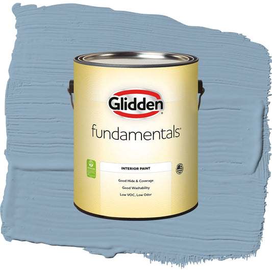Glidden Fundamentals Dresden Dream / Blue, Eggshell Interior Paint, 1 Gallon