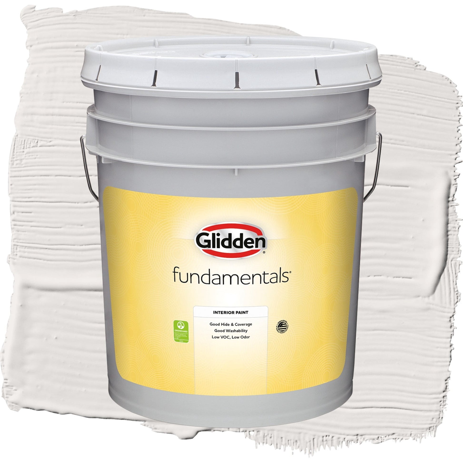 Glidden Fundamentals Dusky Dawn / Grey, Flat Interior Paint, 5 Gallon