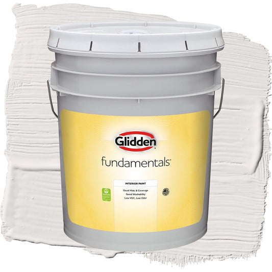 Glidden Fundamentals Dusky Dawn / Grey, Flat Interior Paint, 5 Gallon