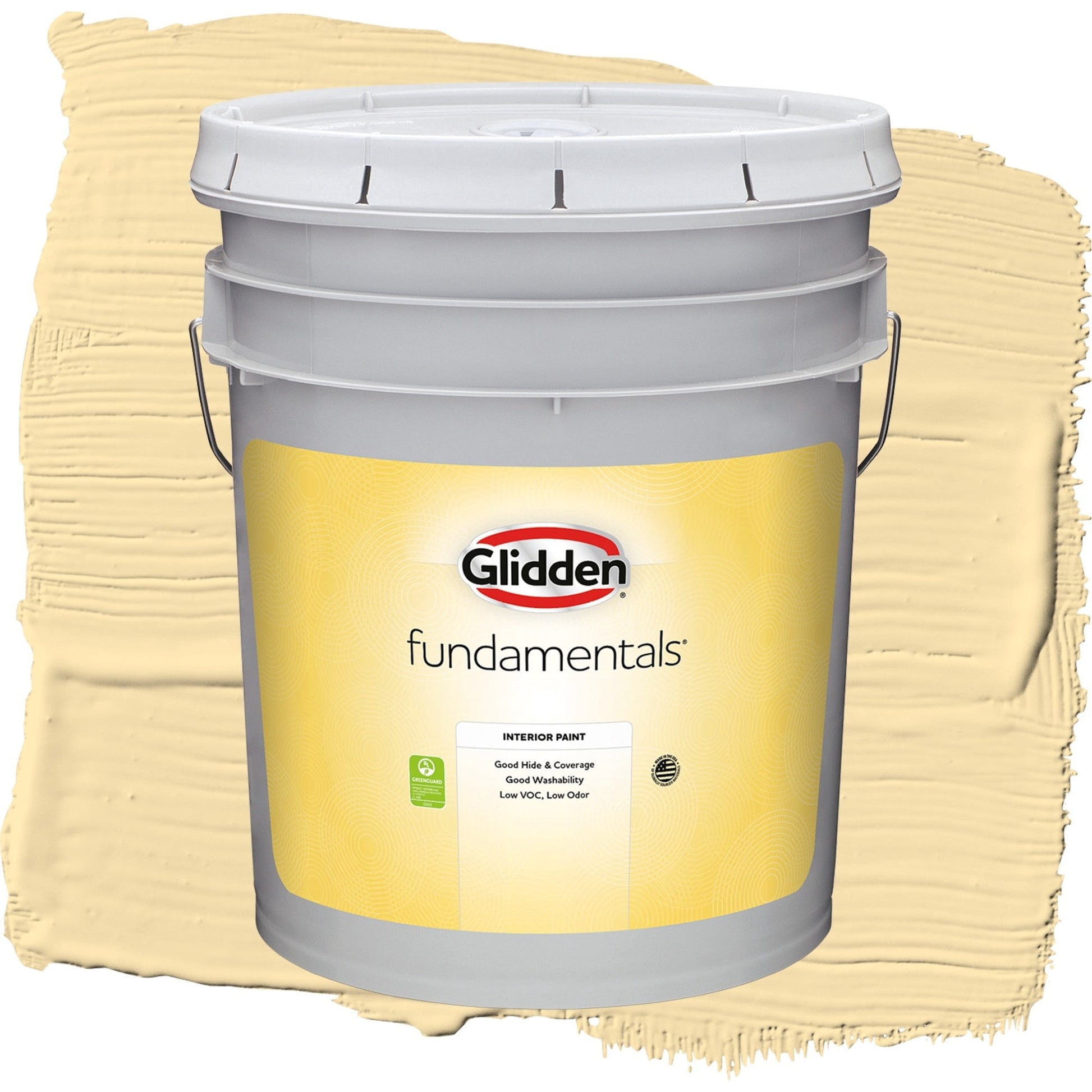 Glidden Fundamentals Dusty Yellow / Yellow, Eggshell Interior Paint, 5 Gallon