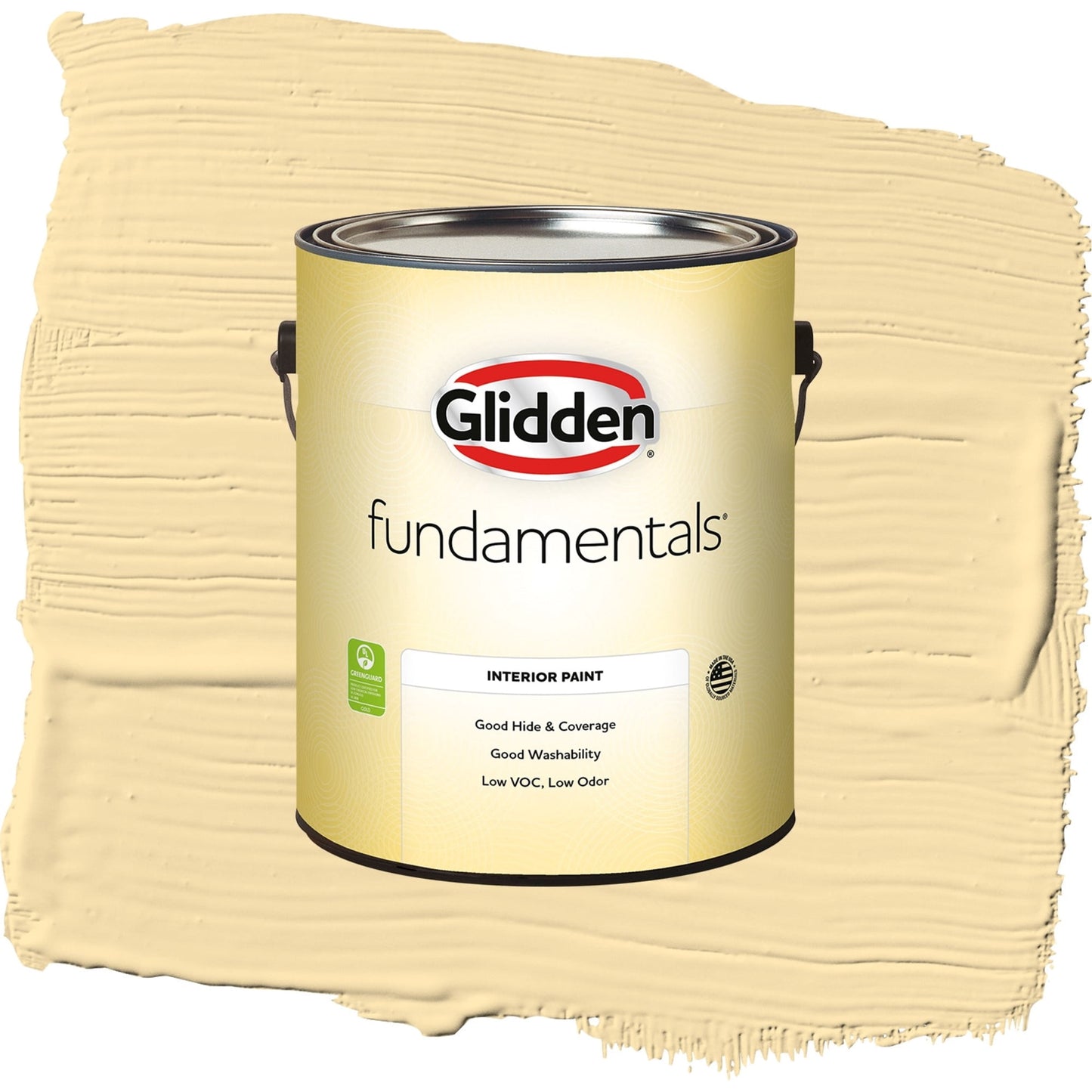 Glidden Fundamentals Dusty Yellow / Yellow, Semi-Gloss Interior Paint, 1 Gallon