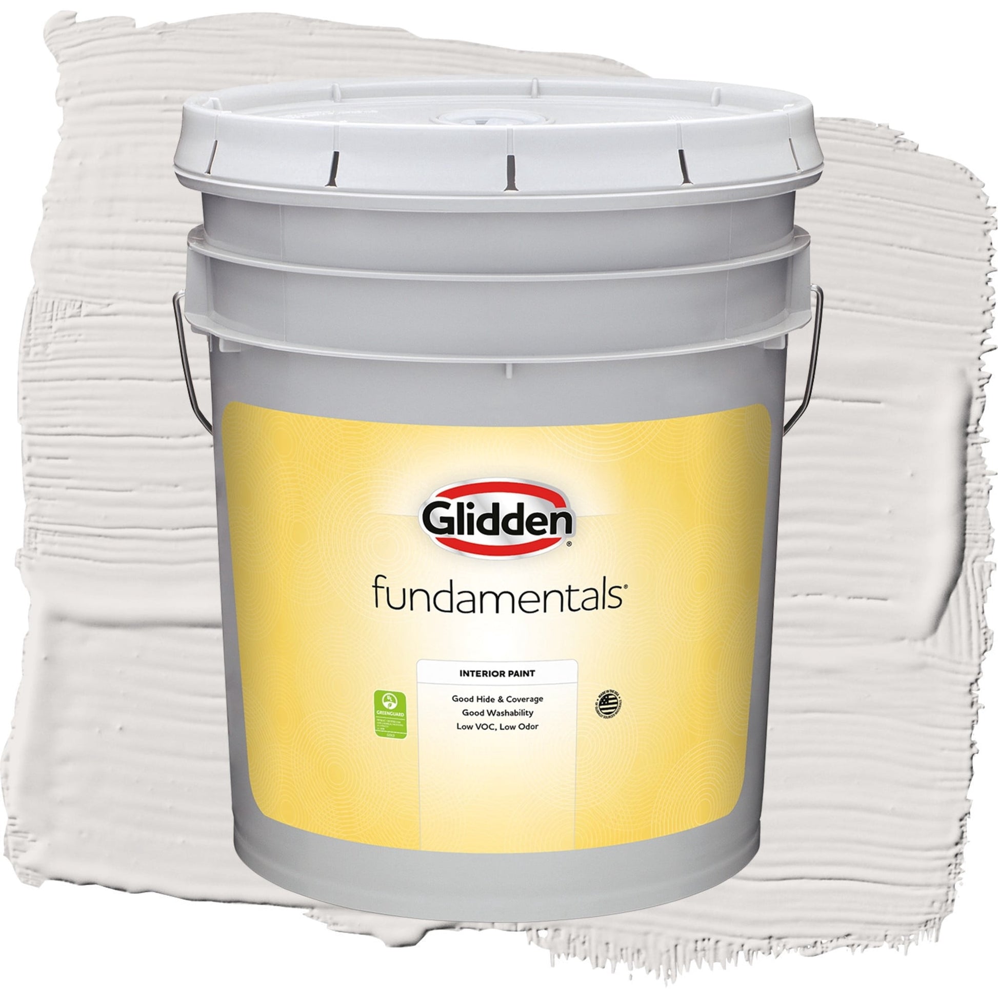 Glidden Fundamentals Fall Chill / Grey, Eggshell Interior Paint, 5 Gallon
