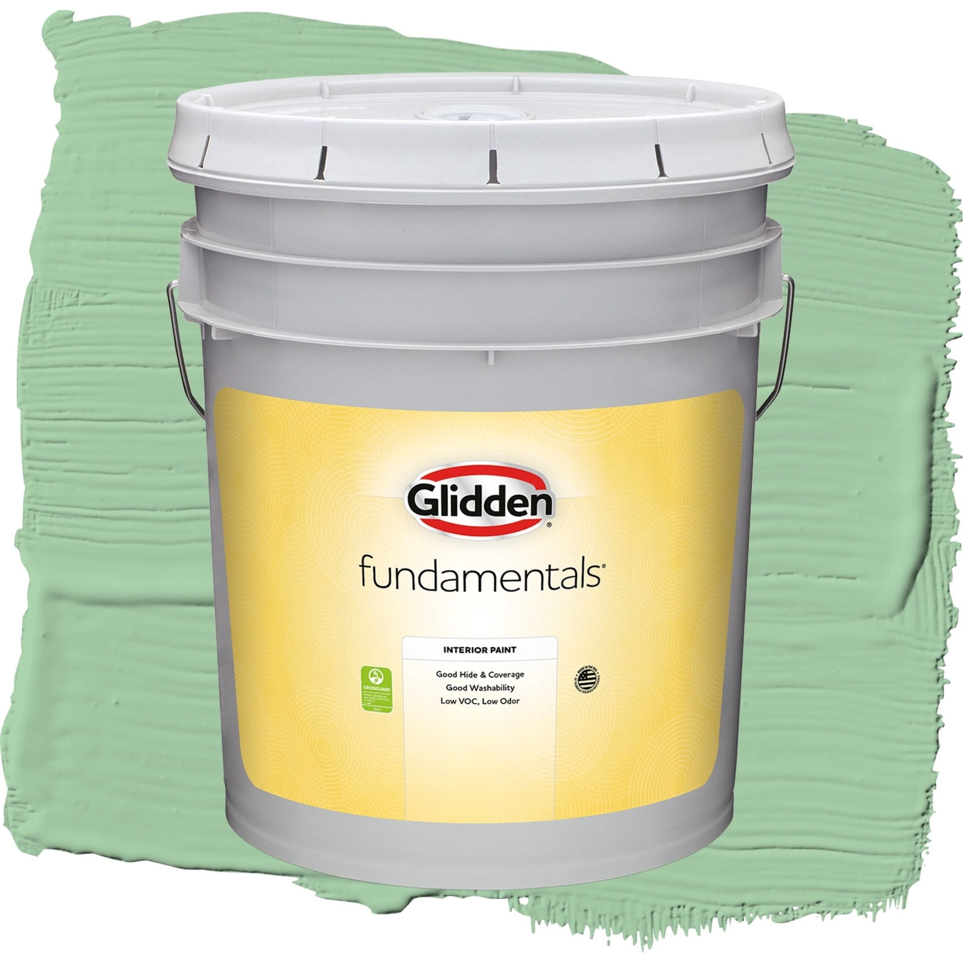 Glidden Fundamentals French Market / Green, Flat Interior Paint, 5 Gallon