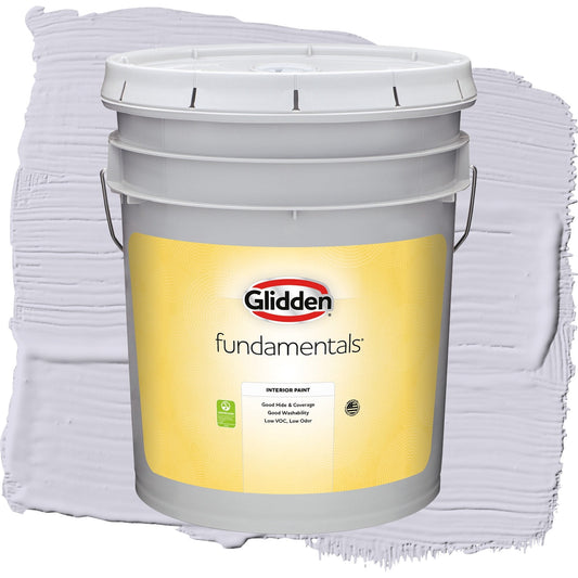 Glidden Fundamentals Frosted Lilac / Purple, Flat Interior Paint, 5 Gallon