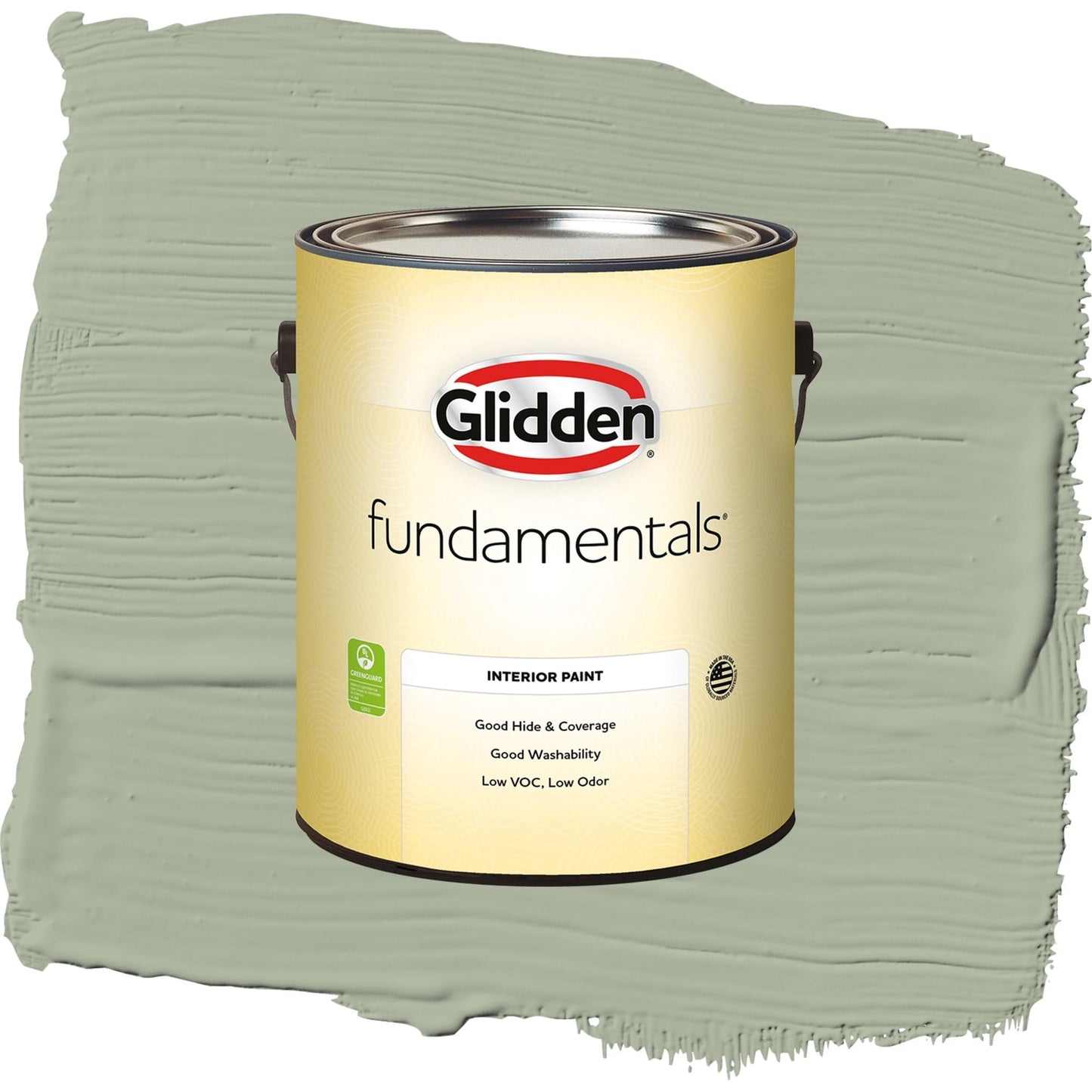 Glidden Fundamentals Gargoyle / Green, Eggshell Interior Paint, 1 Gallon