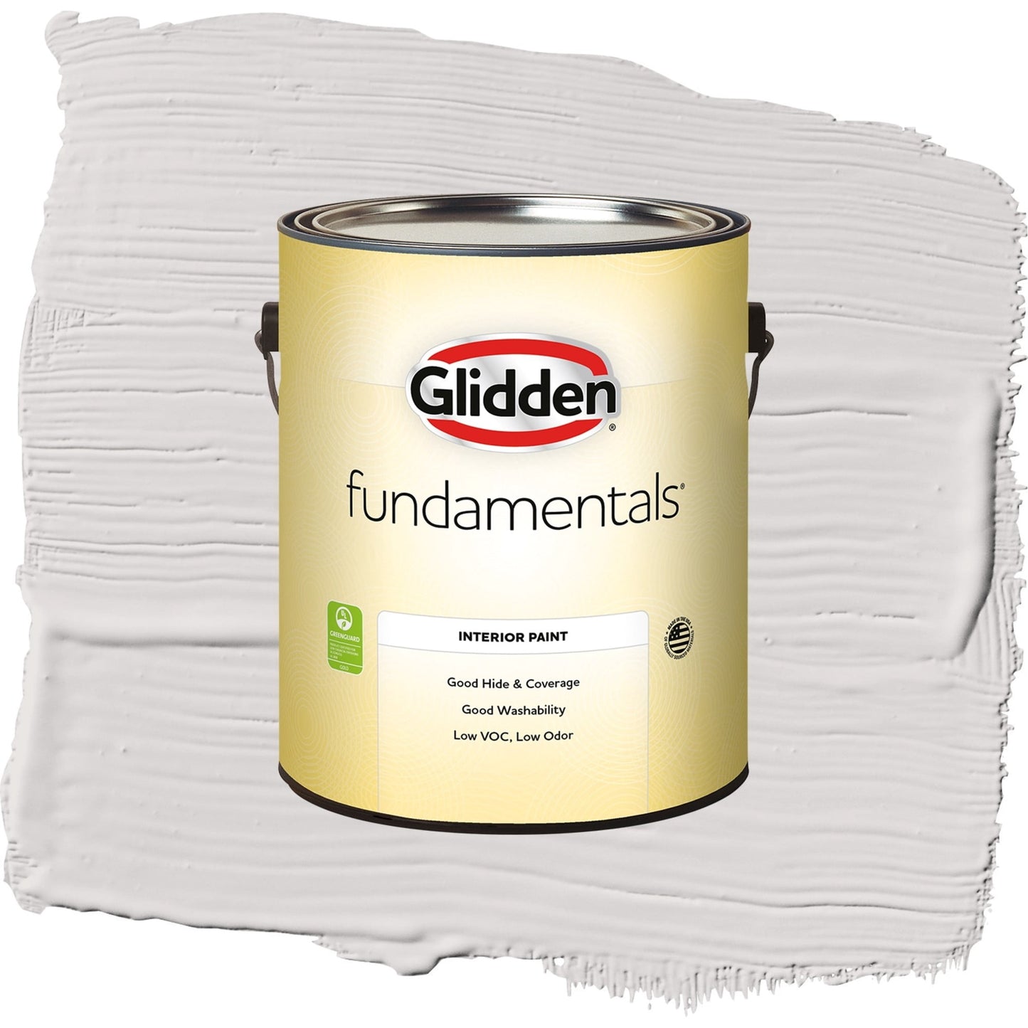 Glidden Fundamentals Go To Gray / Grey, Eggshell Interior Paint, 1 Gallon